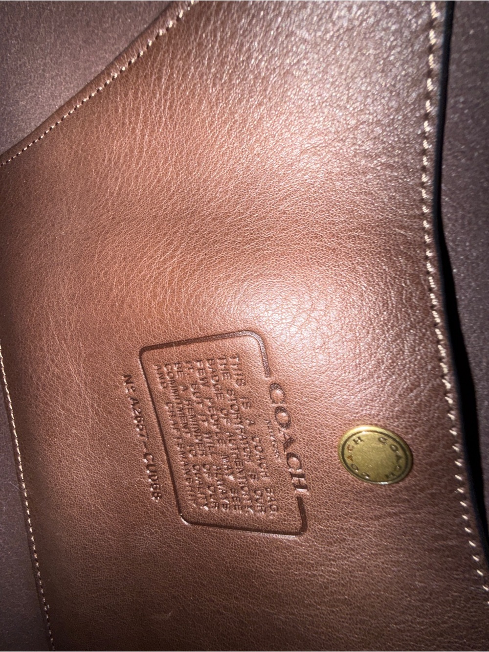 Coach Brooklyn Shoulder Bag 28 Maple - Picture 3 of 4